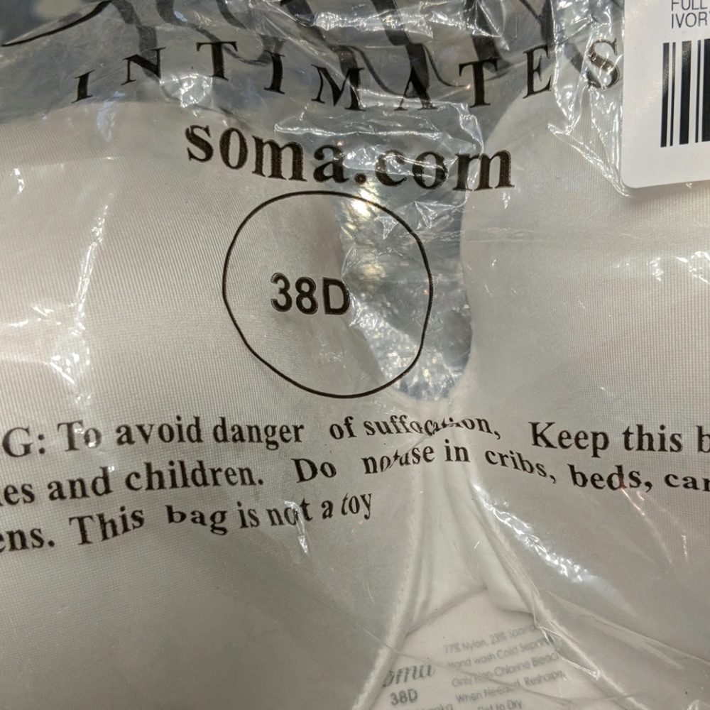 Soma Intimates bra 38D NWT
